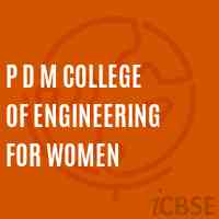 P D M College of Engineering For Women Logo