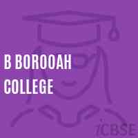 B Borooah College Logo