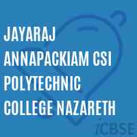 Jayaraj Annapackiam Csi Polytechnic College Nazareth Logo
