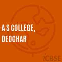 A S College, Deoghar Logo