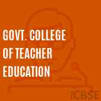 Govt. College of Teacher Education Logo