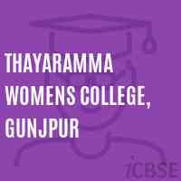 Thayaramma Womens College, Gunjpur Logo