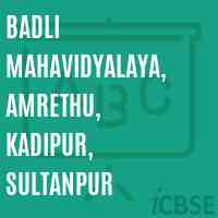 Badli Mahavidyalaya, Amrethu, Kadipur, Sultanpur College Logo