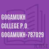 Gogamukh College P.O. Gogamukh-787029 Logo