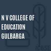 N V College of Education Gulbarga Logo