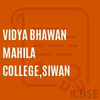 Vidya Bhawan Mahila College,Siwan Logo