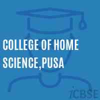 College of Home Science,Pusa Logo