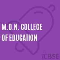 M.D.N. College of Education Logo