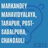 Markandey Mahavidyalaya, Tarapur, Post- Sadalpura, Chandauli College Logo