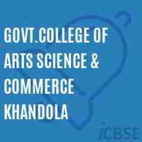 Govt.College of Arts Science & Commerce Khandola Logo