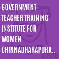 Government Teacher Training Institute For Women Chinnadharapura Karur Logo
