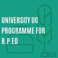 University UG Programme for B.P.Ed Logo