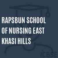 Rapsbun School of Nursing East Khasi Hills Logo