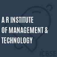 A R Institute of Management & Technology Logo