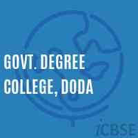 Govt. Degree College, Doda Logo