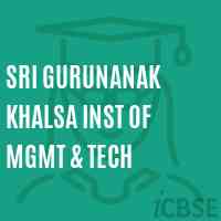 Sri Gurunanak Khalsa Inst of Mgmt & Tech College Logo