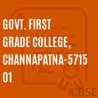 Govt. First Grade College, Channapatna-571501 Logo