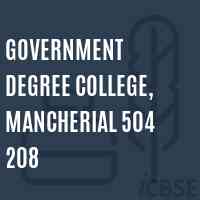 Government Degree College, Mancherial 504 208 Logo