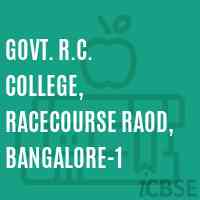 Govt. R.C. College, Racecourse Raod, Bangalore-1 Logo