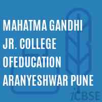 Mahatma Gandhi Jr. College ofeducation Aranyeshwar Pune Logo