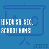 Hindu Sr. Sec. School Hansi Logo
