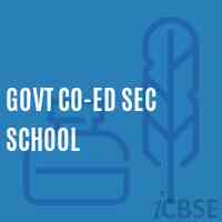 Govt Co-Ed Sec School Logo