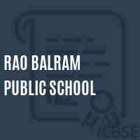 Rao Balram Public School Logo