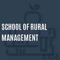 School of Rural Management Logo