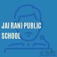 Jai Rani Public School Logo