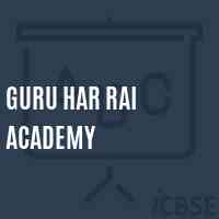 Guru Har Rai Academy School Logo