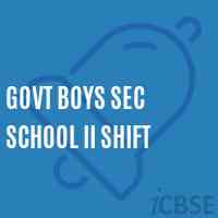 Govt Boys Sec School Ii Shift Logo