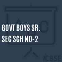 Govt Boys Sr. Sec Sch No-2 School Logo