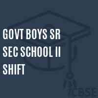 Govt Boys Sr Sec School Ii Shift Logo
