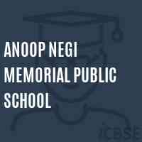 Anoop Negi Memorial Public School Logo