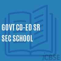 Govt Co-Ed Sr Sec School Logo