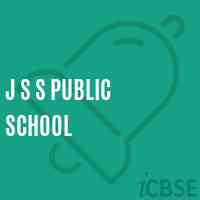 J S S Public School Logo