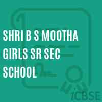 Shri B S Mootha Girls Sr Sec School Logo