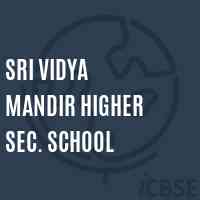 Sri Vidya Mandir Higher Sec. School Logo