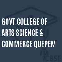Govt.College of Arts Science & Commerce Quepem Logo