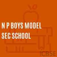 N P Boys Model Sec School Logo