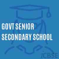Govt Senior Secondary School Logo