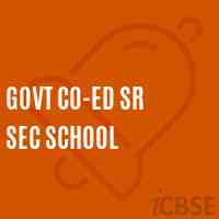 Govt Co-Ed Sr Sec School Logo