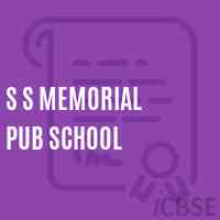 S S Memorial Pub School Logo