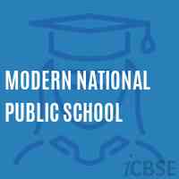 Modern National Public School Logo