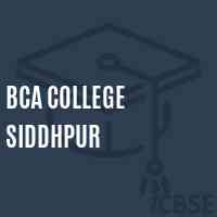 Bca College Siddhpur Logo