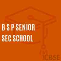 B S P Senior Sec School Logo