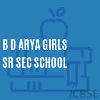 B D Arya Girls Sr Sec School Logo
