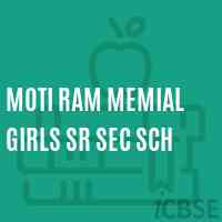 Moti Ram Memial Girls Sr Sec Sch School Logo