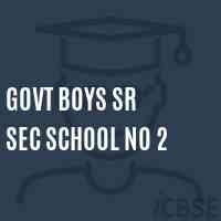 Govt Boys Sr Sec School No 2 Logo