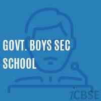 Govt. Boys Sec School Logo